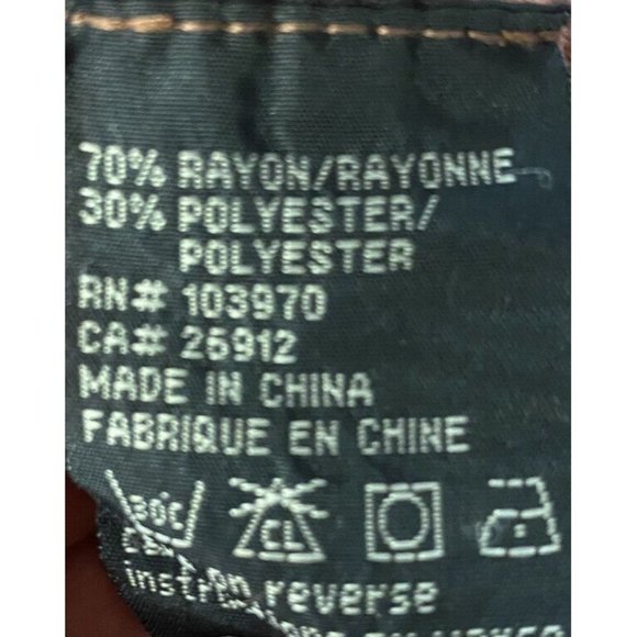 Obey Propaganda Women's Medium Hemingway Lightweight Utility Cargo Jacket Rust - Picture 10 of 10